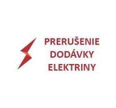 Prerušenie dodávky elektiny 26.4.2019