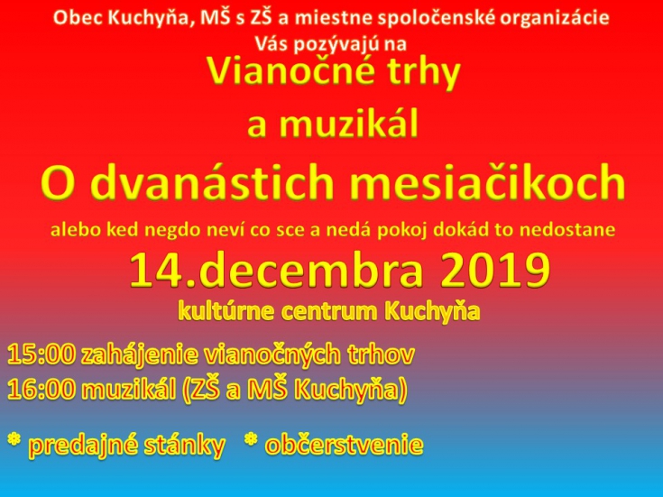 Vianočné trhy a muzikál